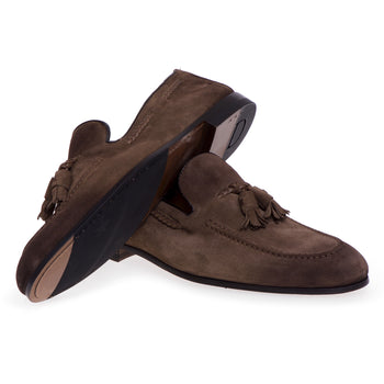 Doucal's moccasin in suede with tassels - 4