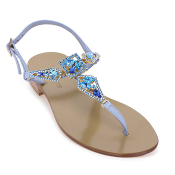 Paolo Ferrara jewel sandal in leather with flip flops - 4