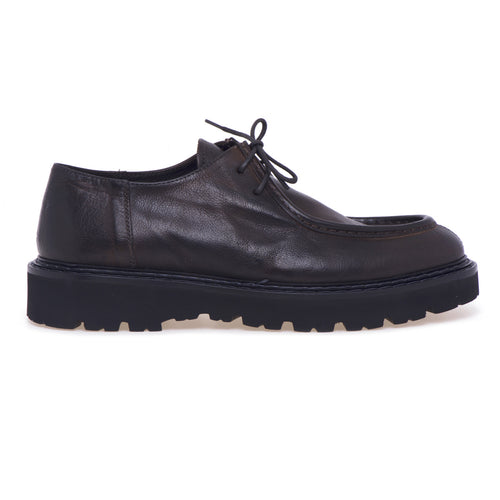 Pawelk's lace-up shoes in leather with rubber sole and Norwegian stitching