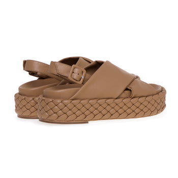 Paloma Barcelò leather sandal with crossed straps - 3