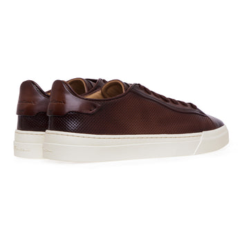Santoni sneakers in micro-perforated leather - 3