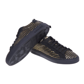 Hide &amp; Jack sneakers in reptile print leather with gold details - 4